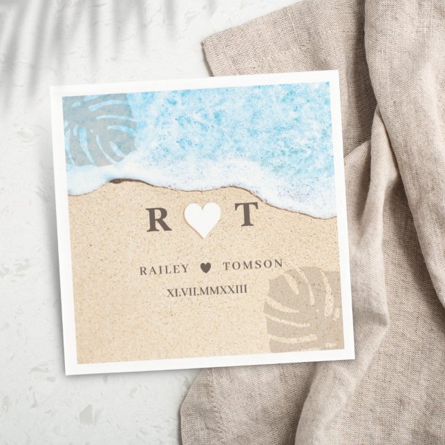 Servilleta De Papel Cóctel numero Personalizado nupcial de bodas (Subido por el creador)