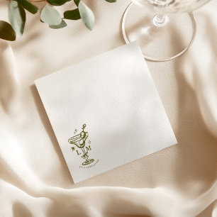 Servilleta De Papel cóctel personalizado boda de verano caja de cerill