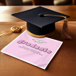 Servilleta De Papel Cóctel Personalizado de la fiesta de graduación de