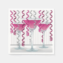 Cóctel rosa y cinta adhesiva