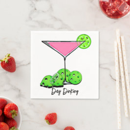 Servilleta De Papel Cóctel rosado como de baño de día, extremidades de