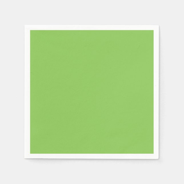 Servilleta De Papel Cóctel Simple Verde Lima (Anverso)