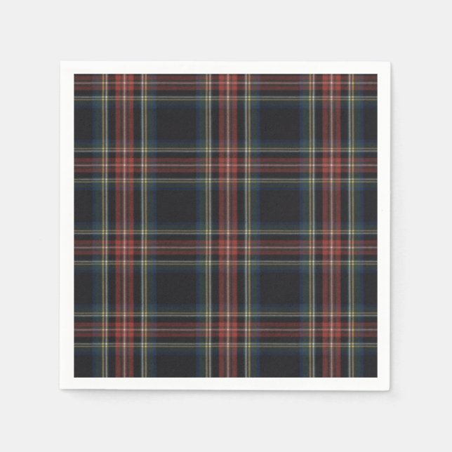Servilleta De Papel Cóctel Tartan Standard (Anverso)