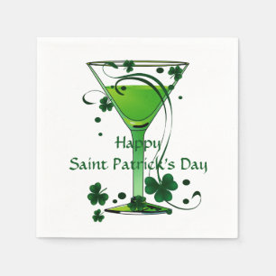 Servilleta De Papel Cóctel verde St Patricks Día Cocktail estándar