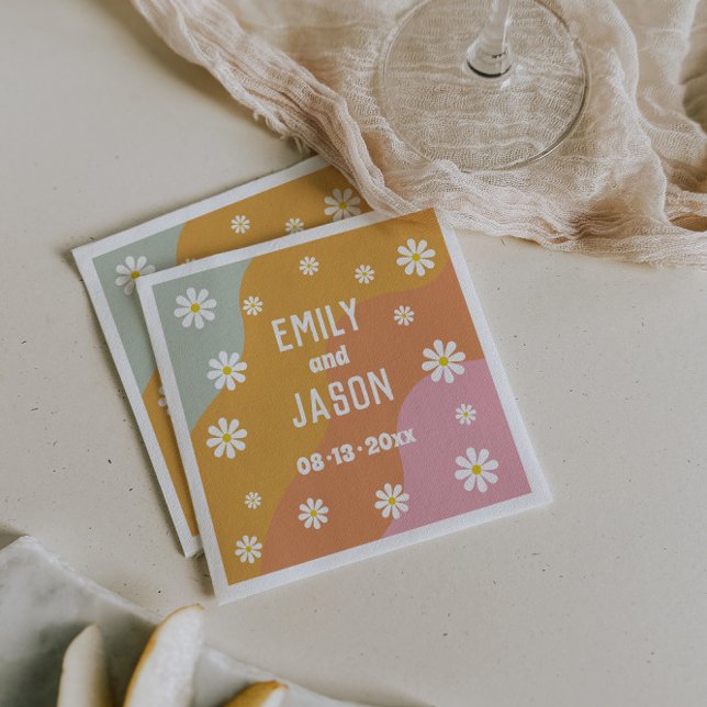 Servilleta De Papel Cócteles de Boda Disco Retro (Subido por el creador)