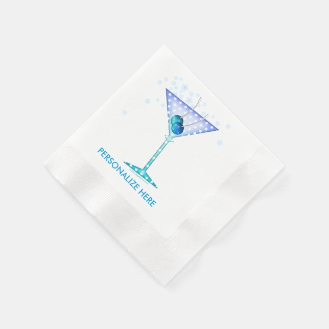 Servilleta De Papel CÓCTELES DE PAPEL personalizado NAPKINS, DISEÑO DE (Borde)