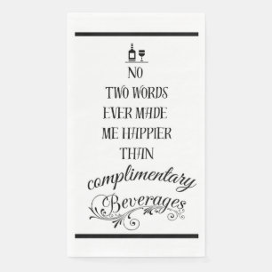Servilleta De Papel Cócteles divertidos sin cócteles Bebidas servillet