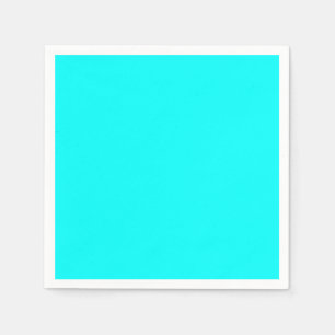 Servilleta De Papel Código hexagonal azul neón 00ffff