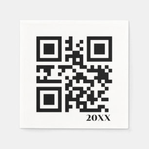 Servilleta De Papel Código QR de Navidad