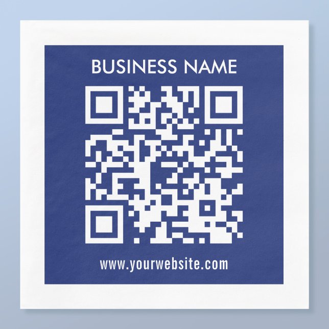Servilleta De Papel Código QR editable (generado instantáneamente) | A (Subido por el creador)