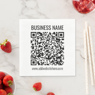 Servilleta De Papel Código QR instantáneo (ingrese la URL de su sitio