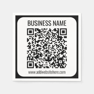 Servilleta De Papel Código QR instantáneo (ingrese la URL de su sitio 