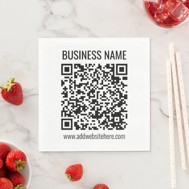 Servilleta De Papel Código QR instantáneo (introduzca la dirección URL (In situ)