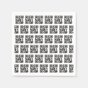 Servilleta De Papel Códigos QR de vacaciones felices