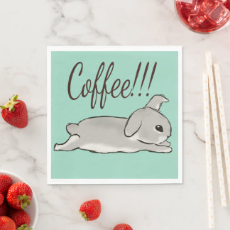 Servilleta De Papel Coffee bunny 