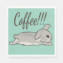 Servilleta De Papel Coffee bunny 