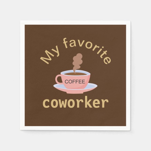 Servilleta De Papel Coffee divertido (Anverso)