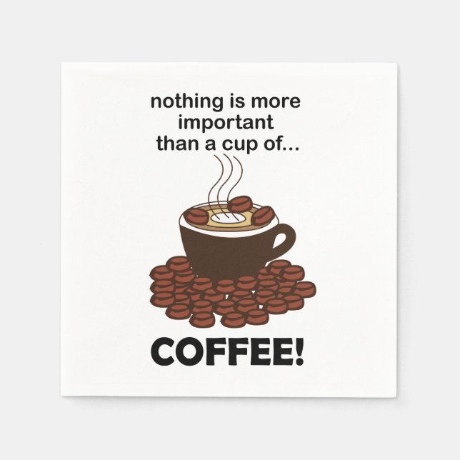 Servilleta De Papel Coffee Funny Coffee Lover Fiesta de café (Anverso)