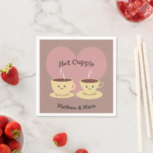 Servilleta De Papel Coffee Hot Cupple Love Pun