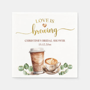 Servilleta De Papel Coffee Love está preparando toallas para la ducha 