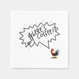 Servilleta De Papel Coffee Rooster