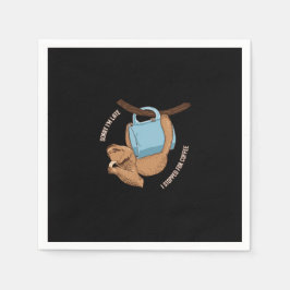 Servilleta De Papel Coffee Sloth