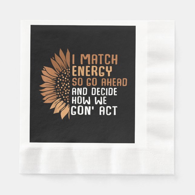 Servilleta De Papel Coincido con el empoderamiento energético africano (Anverso)