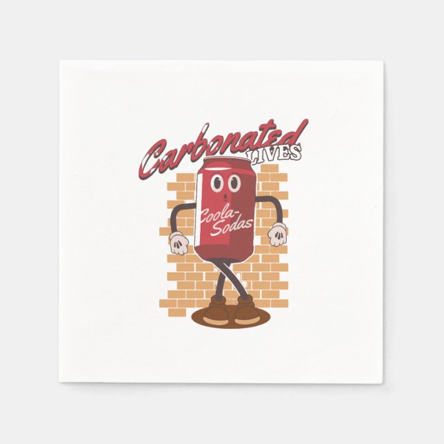 Servilleta De Papel Cola de bebida de mascota (Anverso)
