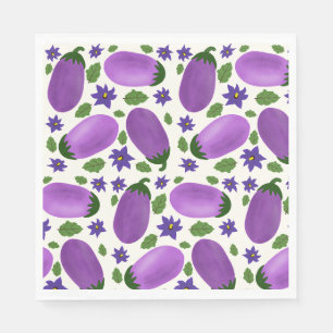 Servilleta De Papel Colección Berenjena Blush & Bloom – Resplandor Mar
