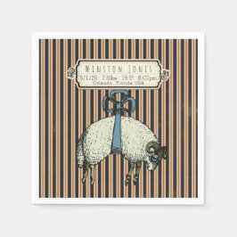 Servilleta De Papel Colección bonito Bow Sheep™ - Información de nacim