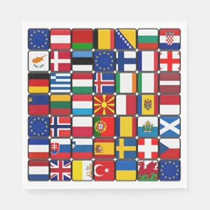 Servilleta De Papel Colección de banderas internacionales