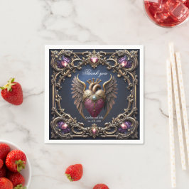 Servilleta De Papel Colección de Boda Victoriana Gótica