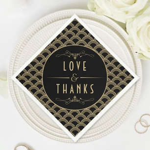 Servilleta De Papel Colección de Bodas Art Decó de los años 20