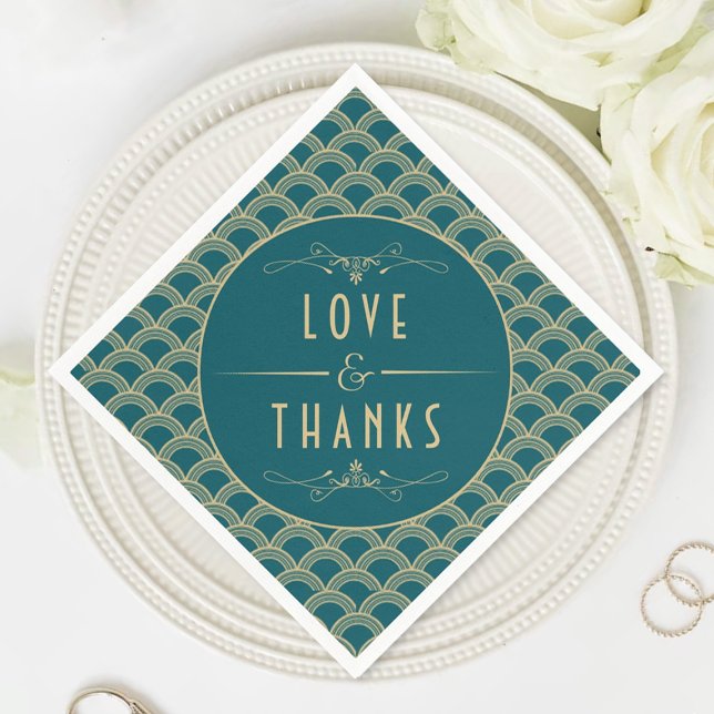 Servilleta De Papel Colección de Bodas Art Decó de los años 20 (Subido por el creador)