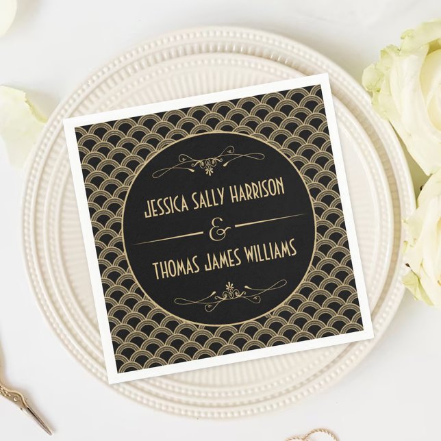 Servilleta De Papel Colección de Bodas Art Decó de los años 20 (Subido por el creador)