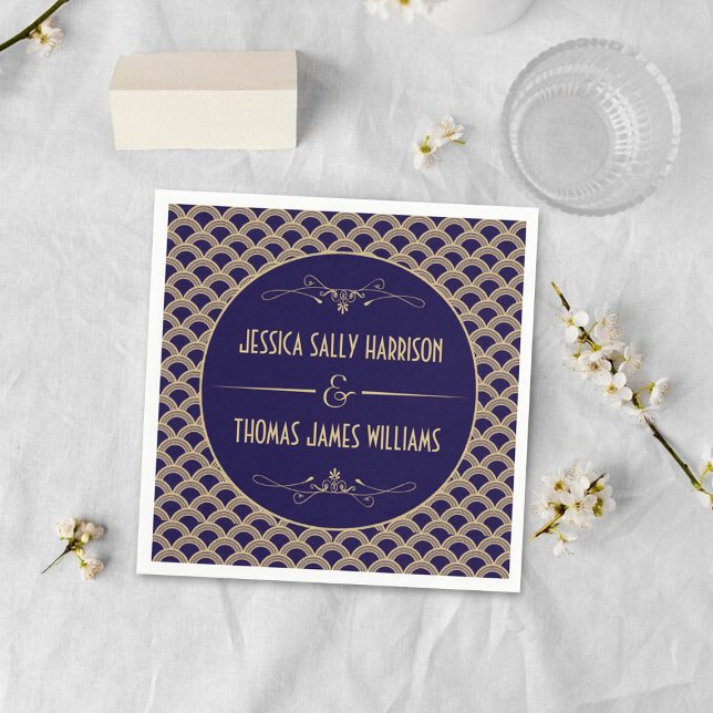 Servilleta De Papel Colección de Bodas Art Decó de los años 20 (Subido por el creador)