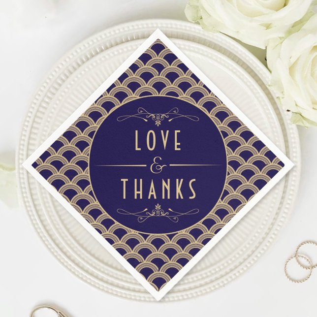 Servilleta De Papel Colección de Bodas Art Decó de los años 20 (Subido por el creador)