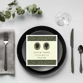 Servilleta De Papel Colección de Bodas de Silhouette Art Deco