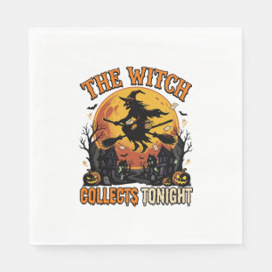 Servilleta De Papel Colección de Brujas de Halloween Humor