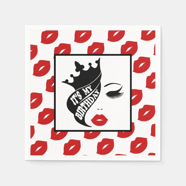 Servilleta De Papel Colección de celebraciones coronadas (Anverso)