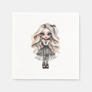 Servilleta De Papel Colección de diseño de Halloween Chica 12