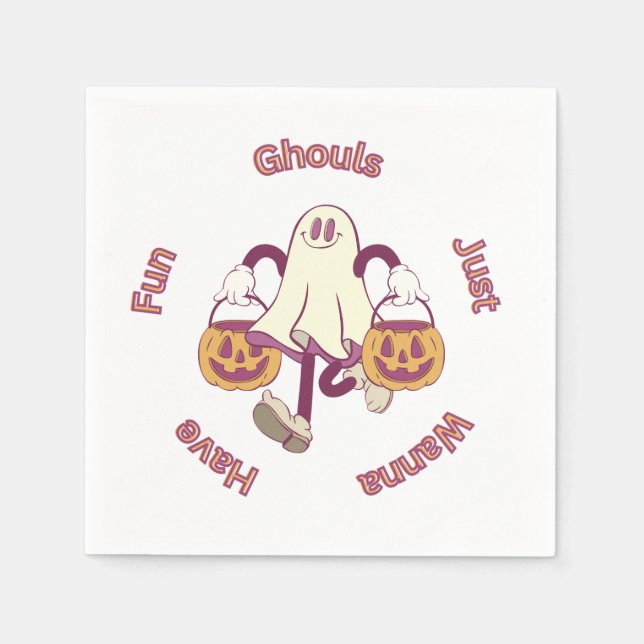 Servilleta De Papel ¡Colección de fiestas de Halloween! (Anverso)