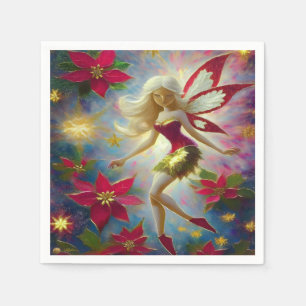 Servilleta De Papel Colección de Hada de Navidad - Cabello Rubio Plati