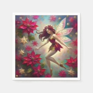Servilleta De Papel Colección de Hadas de Navidad - Cabello Rojo Casta
