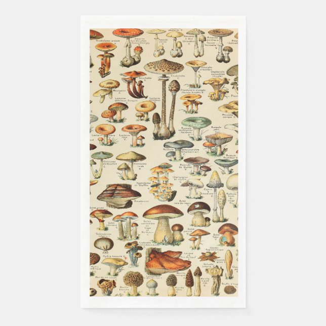 Servilleta De Papel Colección de hongos (Anverso)