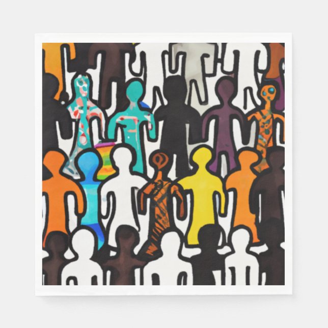 Servilleta De Papel Colección de igualdad racial (Anverso)