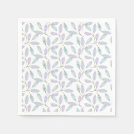 Servilleta De Papel Colección de Jennifer Hojas de acuarela