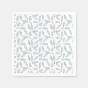 Servilleta De Papel Colección de Jennifer Hojas de acuarela