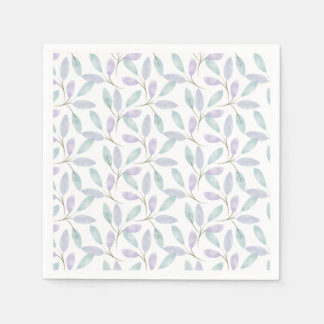 Servilleta De Papel Colección de Jennifer Hojas de acuarela