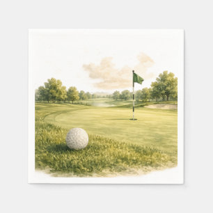 Servilleta De Papel Colección de palos de golf Fairway